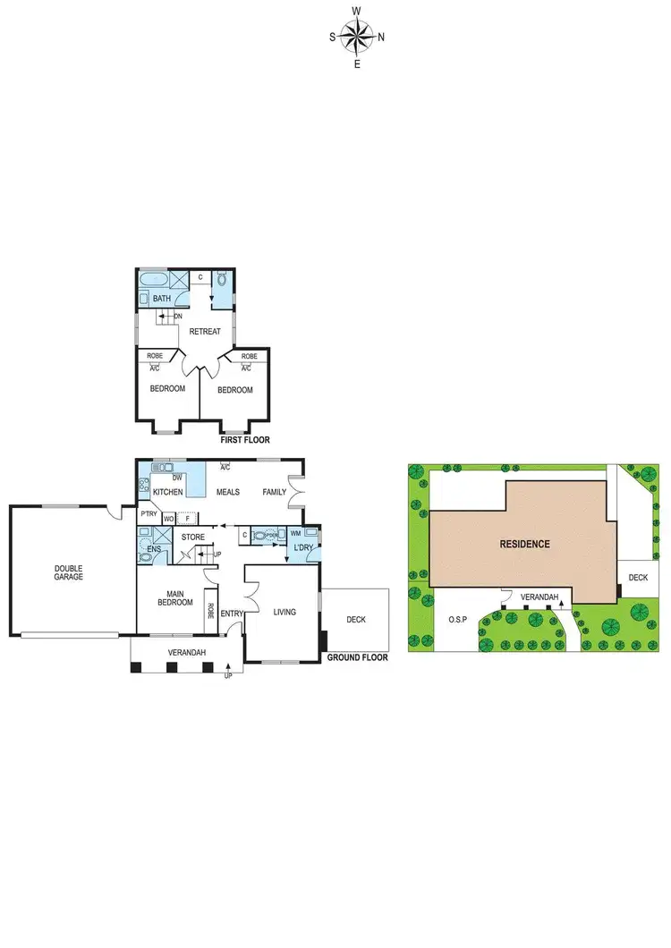 Floorplan of Homely house listing, 1A Bronte Court, Hampton VIC 3188