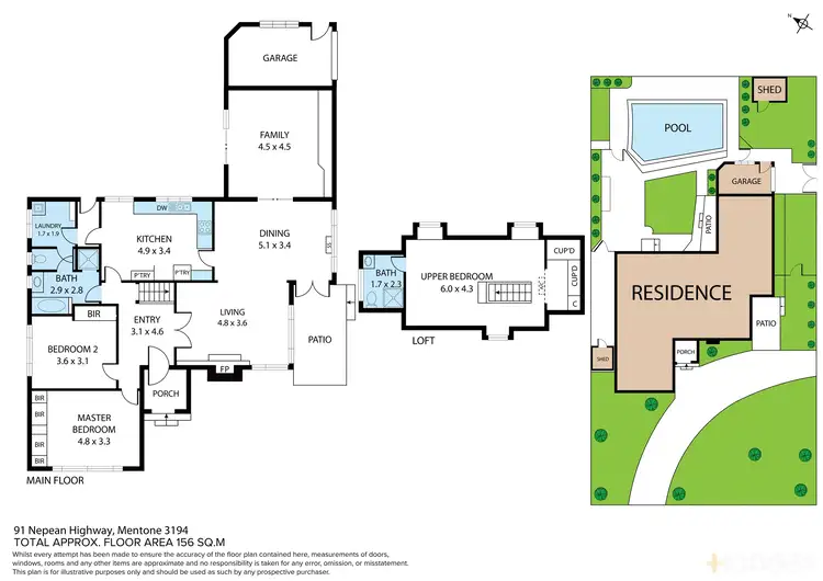 Floorplan of Homely house listing, 91 Nepean Highway, Mentone VIC 3194