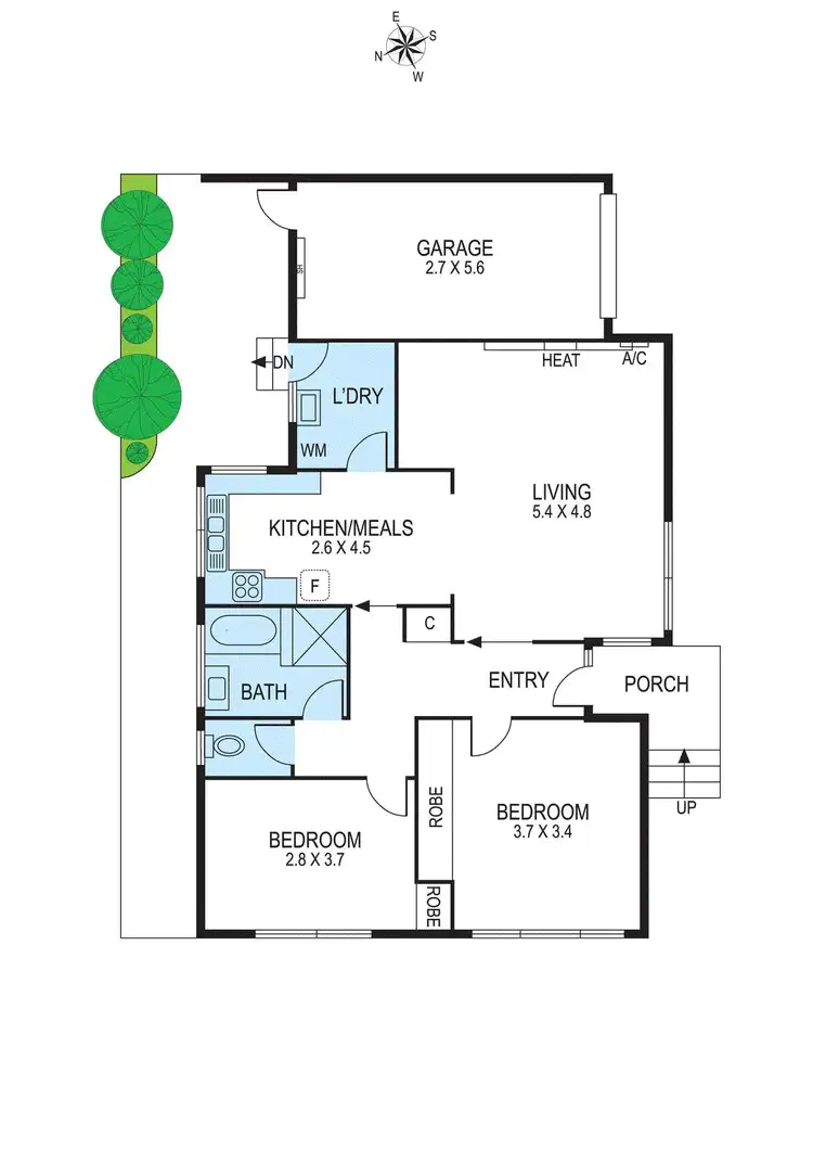 Floorplan of Homely villa listing, 8/16 Fellows Street, Hughesdale VIC 3166