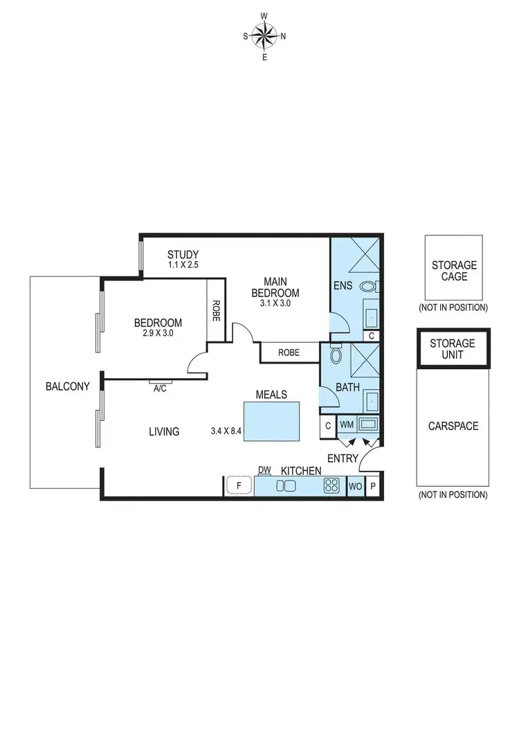 Floorplan of Homely apartment listing, 206/15 Vickery Street, Bentleigh VIC 3204