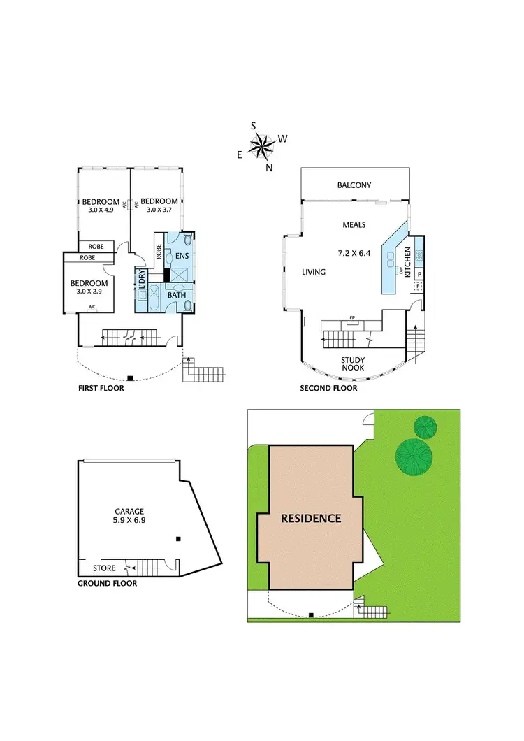 Floorplan of Homely townhouse listing, 8/22 Livingstone Road, Eltham VIC 3095