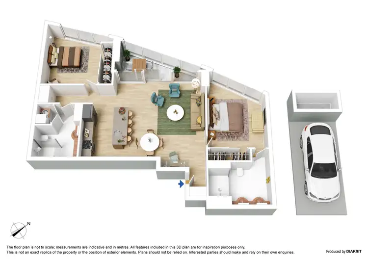 Floorplan of Homely apartment listing, 3504/100 Harbour Esplanade, Docklands VIC 3008