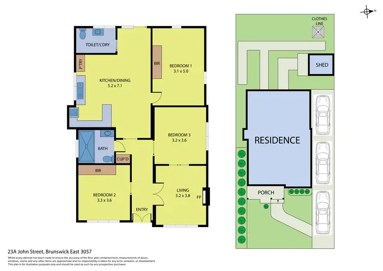 Floorplan of Homely house listing, 23A John Street, Brunswick East VIC 3057