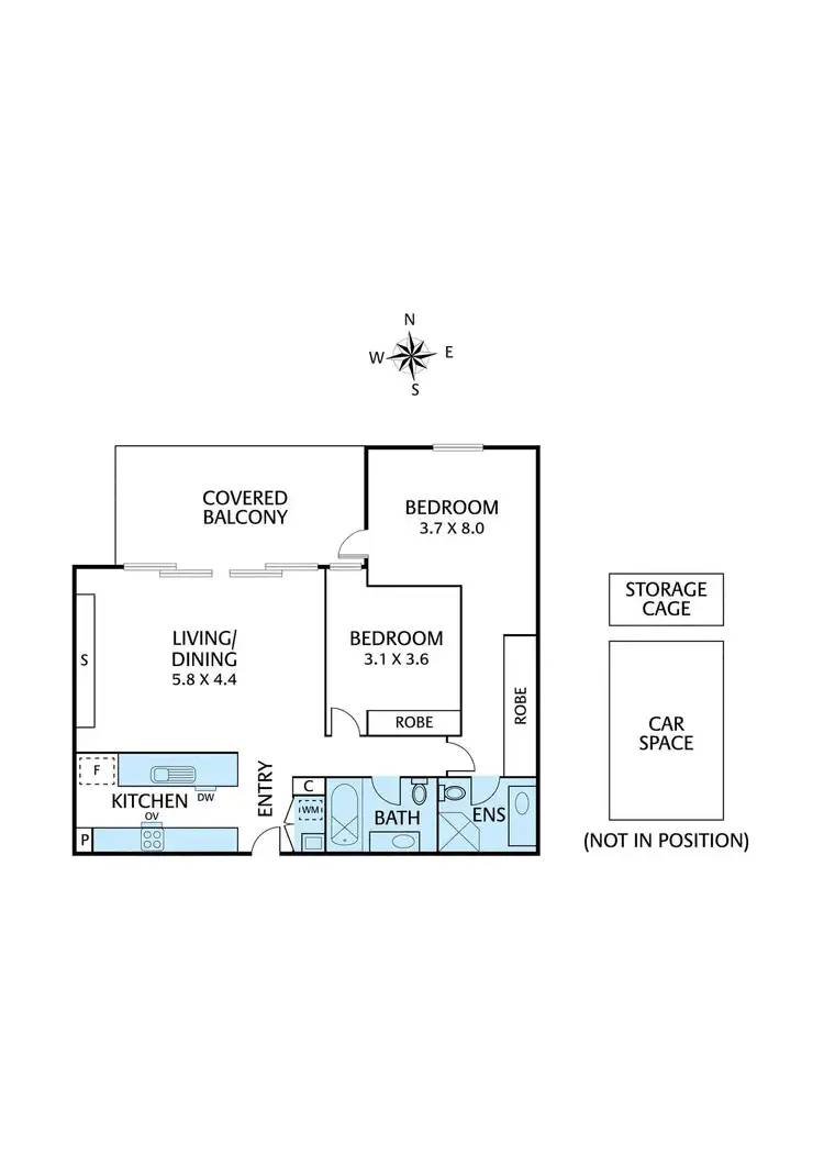 Floorplan of Homely apartment listing, 102/985 Heidelberg Road, Ivanhoe VIC 3079