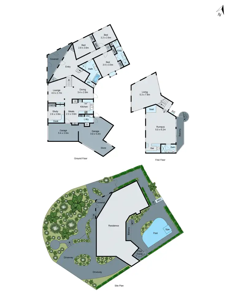 Floorplan of Homely house listing, 1 Creswick Street, Glen Waverley VIC 3150