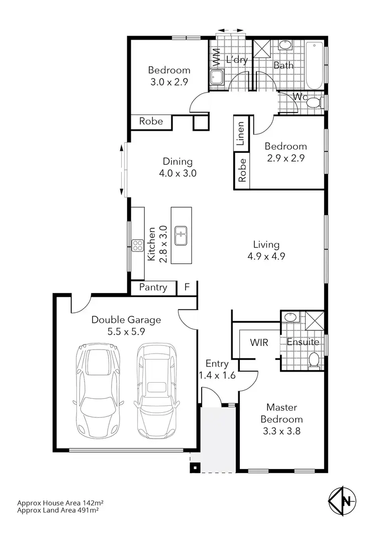 Floorplan of Homely house listing, 5 Matheson Street, Lucas VIC 3350