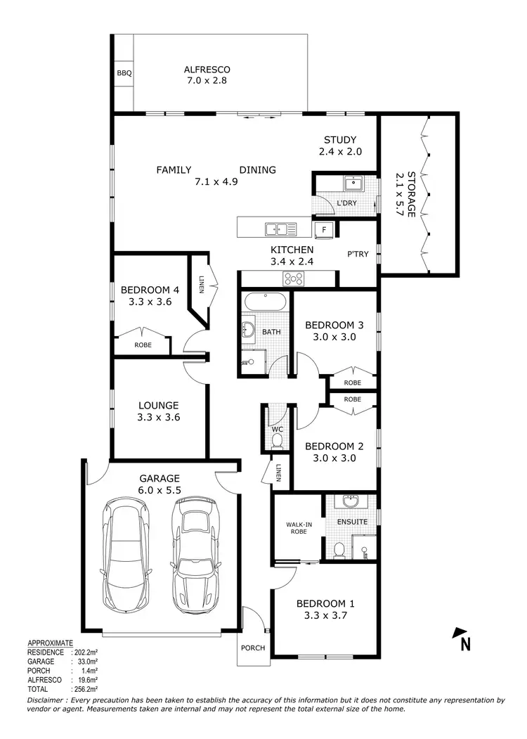 Floorplan of Homely house listing, 61 Tootle Street, Kilmore VIC 3764