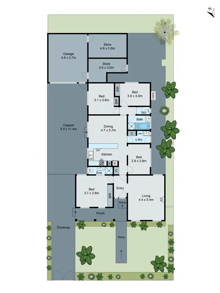 Floorplan of Homely house listing, 9 Merrigum Crescent, Clarinda VIC 3169