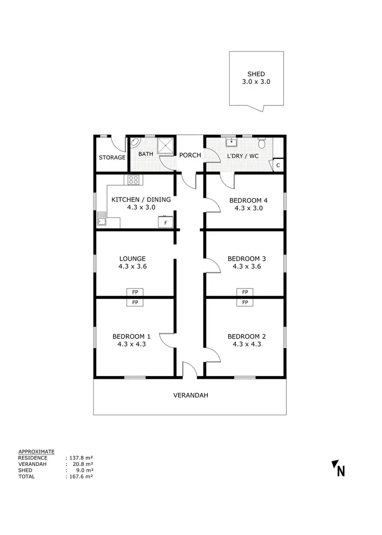 Floorplan of Homely house listing, 4 Victoria Parade, Kilmore VIC 3764