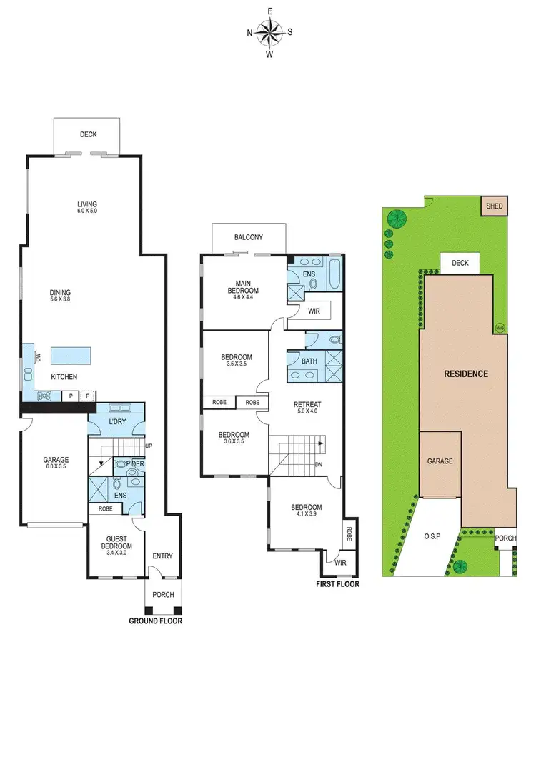 Floorplan of Homely townhouse listing, 2B Osborne Avenue, Bentleigh VIC 3204