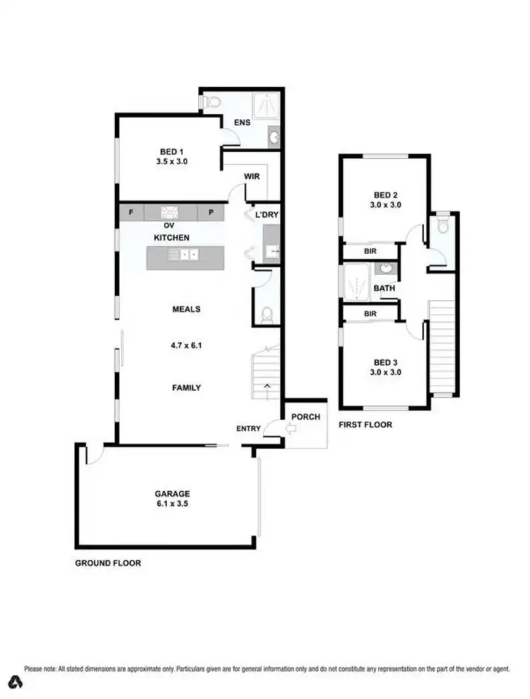Floorplan of Homely townhouse listing, 3/9 Marks Avenue, Heidelberg Heights VIC 3081