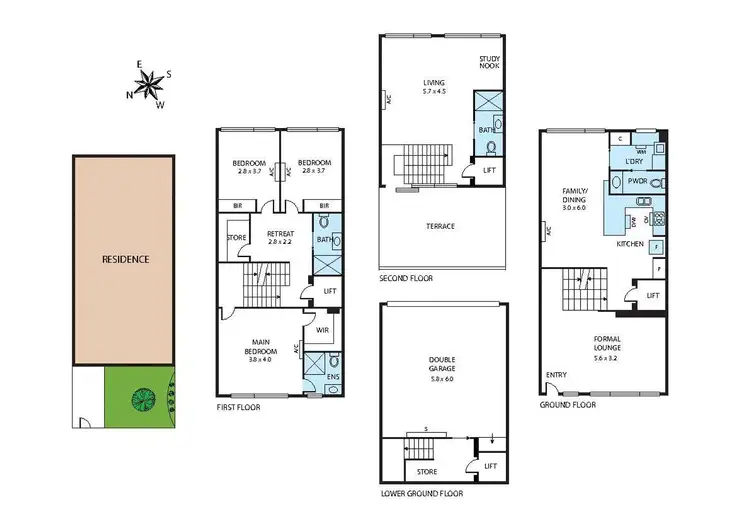 Floorplan of Homely townhouse listing, 3/46 Somerville Street, Doncaster VIC 3108