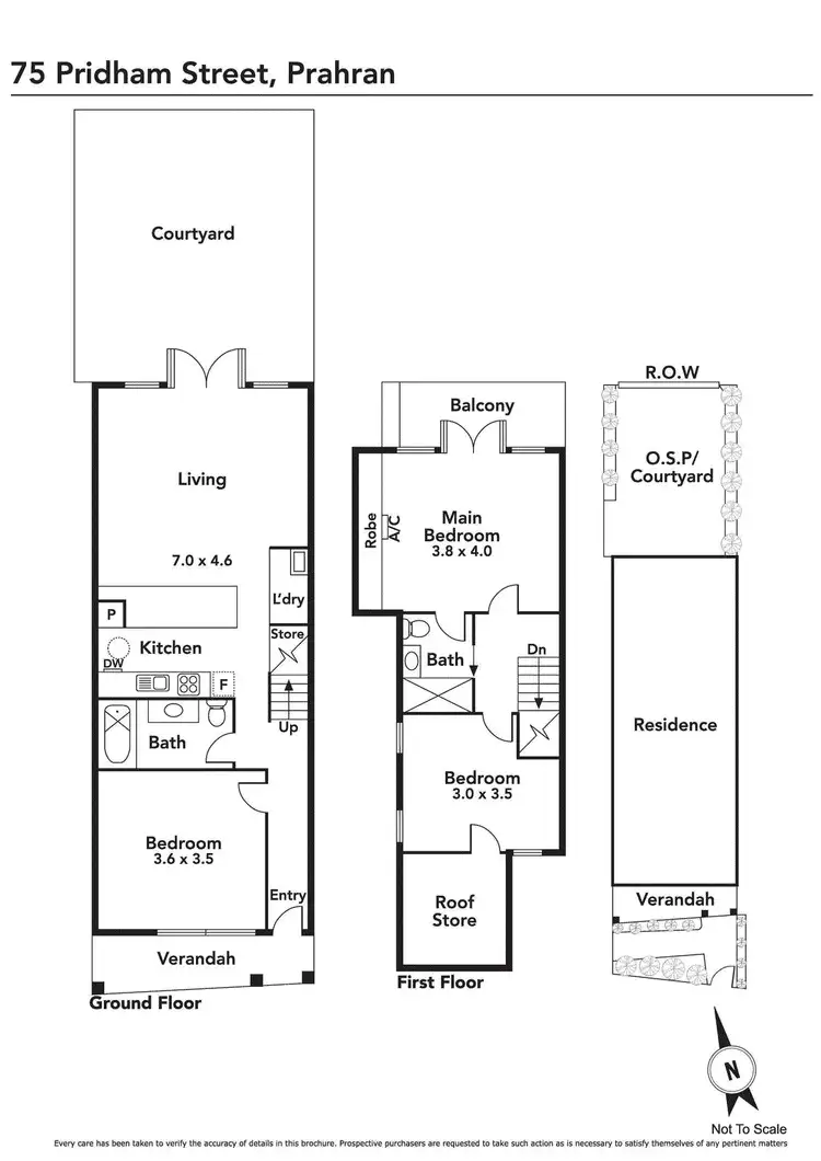 Floorplan of Homely house listing, 75 Pridham Street, Prahran VIC 3181