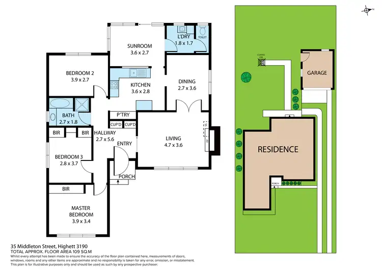 Floorplan of Homely house listing, 35 Middleton Street, Highett VIC 3190