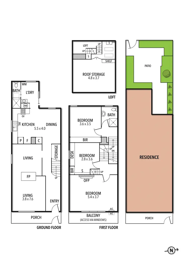 Floorplan of Homely house listing, 251 Canning Street, Carlton North VIC 3054