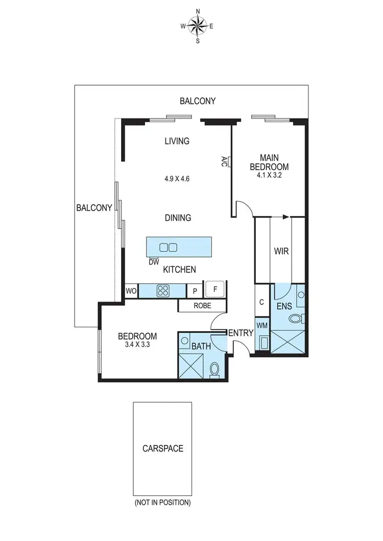 Floorplan of Homely apartment listing, 105/39 Nicholson Street, Bentleigh VIC 3204
