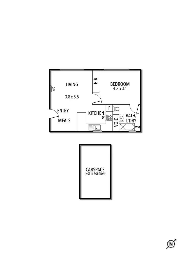 Floorplan of Homely apartment listing, 15/133 Epsom Road, Ascot Vale VIC 3032