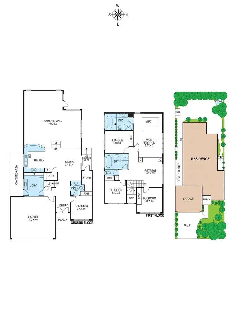 Floorplan of Homely house listing, 5 Park View Drive, Carnegie VIC 3163