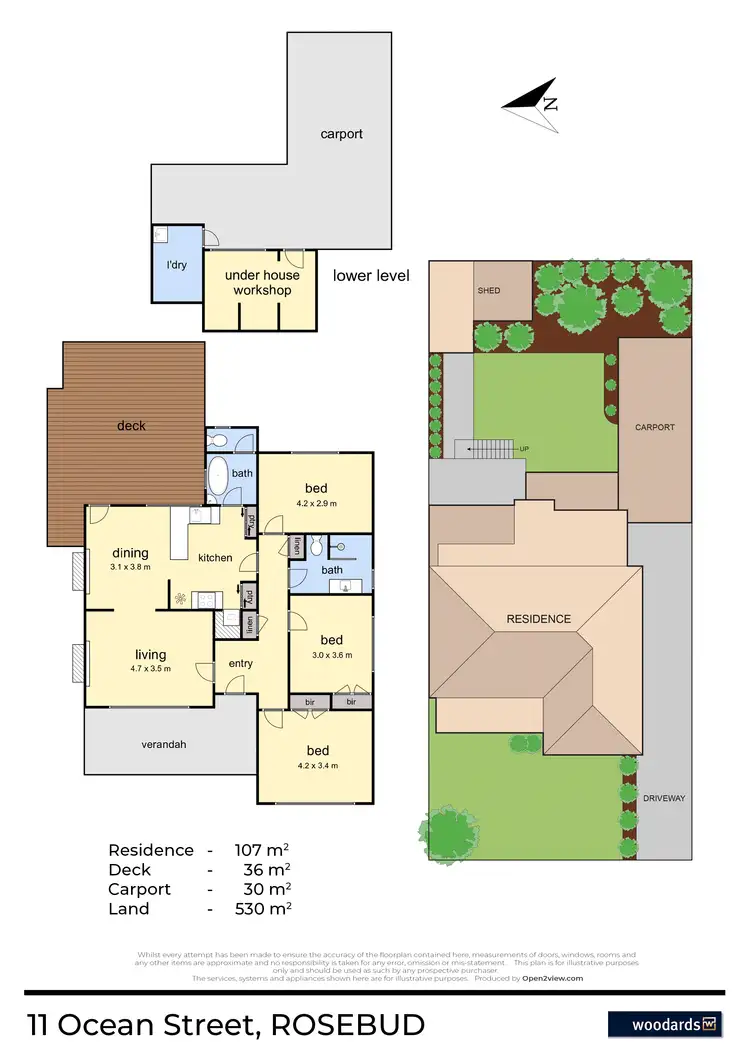 Floorplan of Homely house listing, 11 Ocean Street, Rosebud VIC 3939