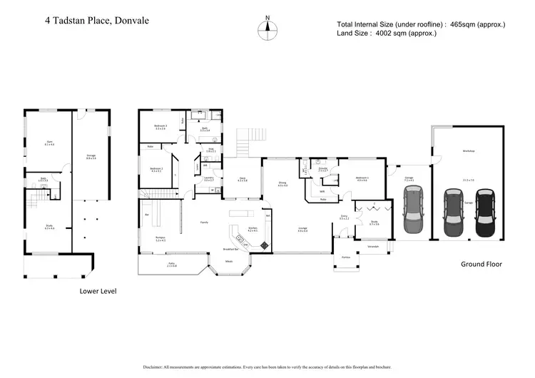 Floorplan of Homely house listing, 4 Tadstan Place, Donvale VIC 3111