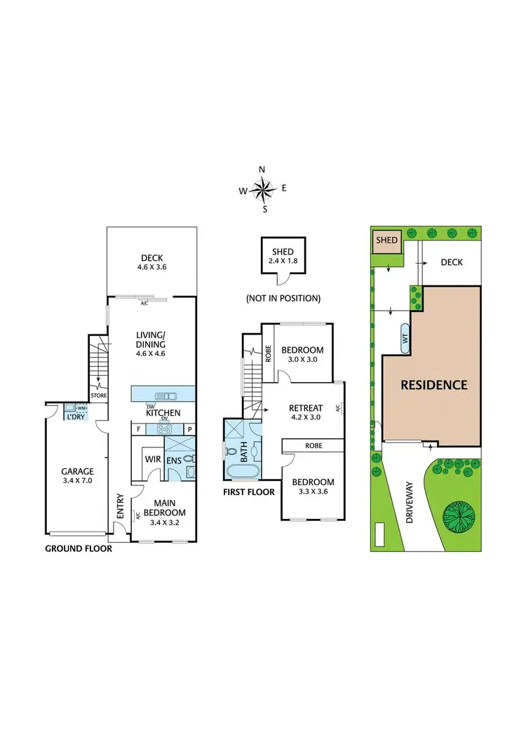 Floorplan of Homely townhouse listing, 35 Joynt Street, Macleod VIC 3085