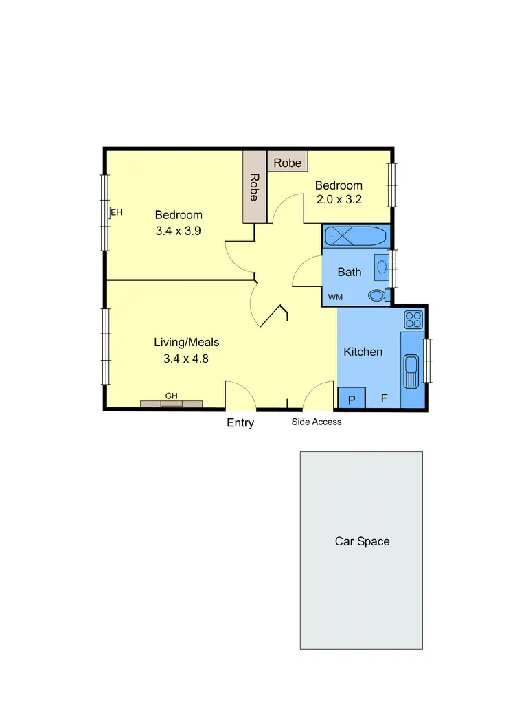 Floorplan of Homely flat listing, 9/5 Lansdowne Road, St Kilda East VIC 3183