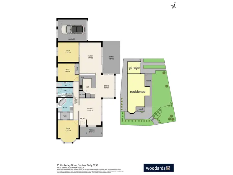 Floorplan of Homely house listing, 15 Kimberley Drive, Ferntree Gully VIC 3156