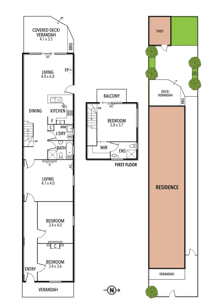 Floorplan of Homely house listing, 126 Arthur Street, Fairfield VIC 3078