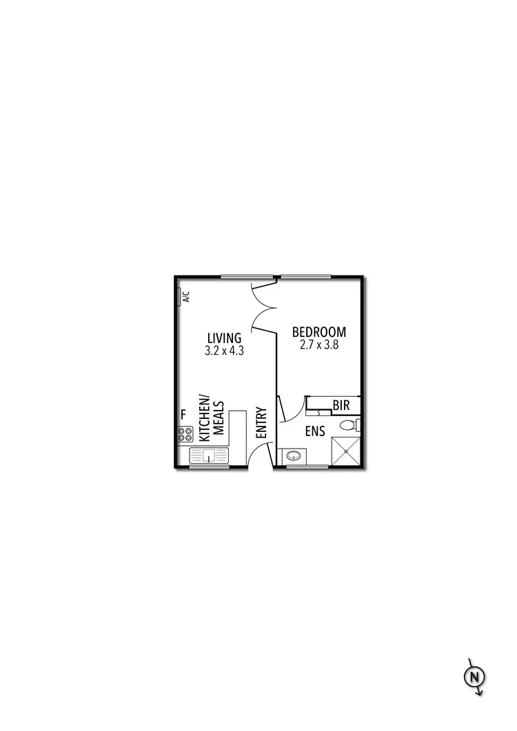 Floorplan of Homely apartment listing, 12/8 Bennett Street, Fitzroy North VIC 3068