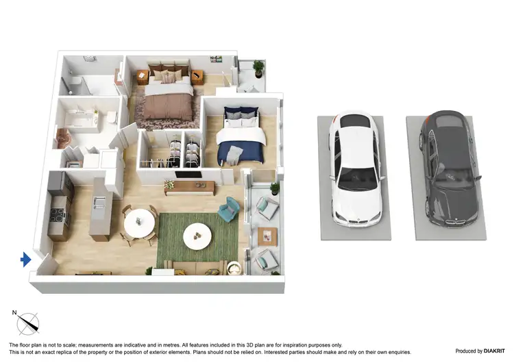 Floorplan of Homely apartment listing, 26/100 Kavanagh Street, Southbank VIC 3006