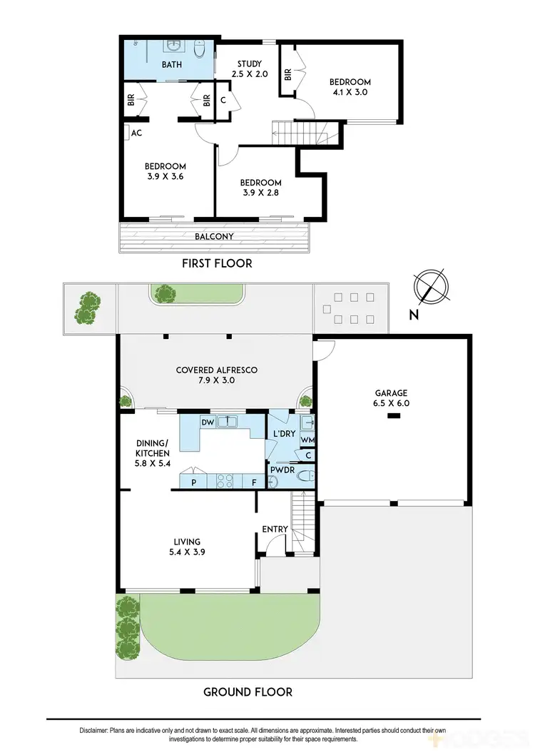 Floorplan of Homely townhouse listing, 2/30 Nepean Highway, Aspendale VIC 3195