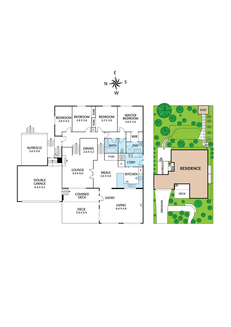 Floorplan of Homely house listing, 6 Hartland Way, Eltham VIC 3095