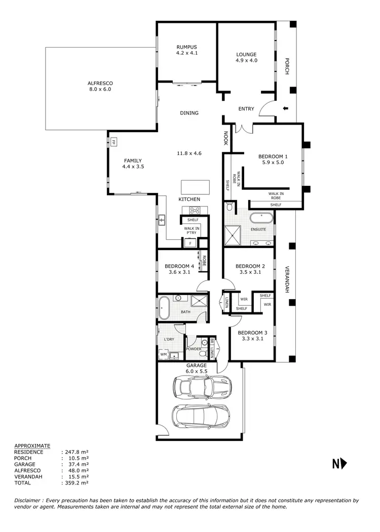 Floorplan of Homely house listing, 3 Grange View, Kilmore VIC 3764