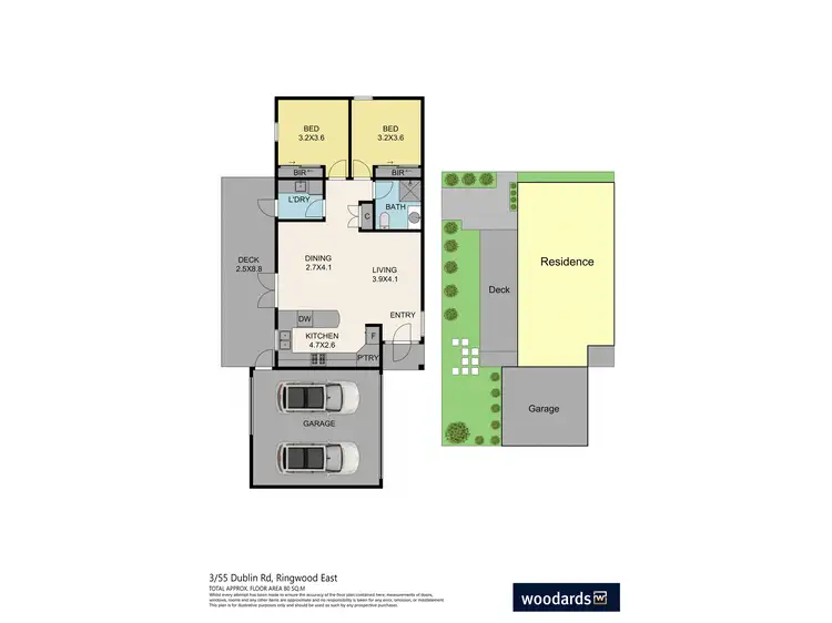 Floorplan of Homely unit listing, 3/55 Dublin Road, Ringwood East VIC 3135