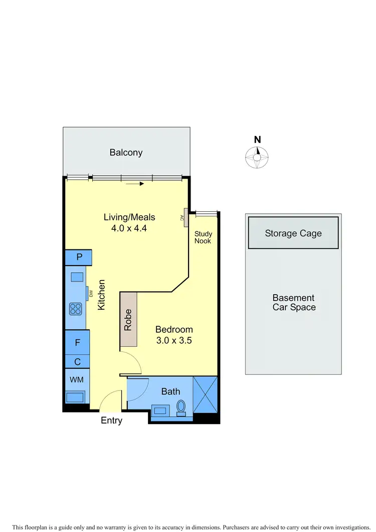 Floorplan of Homely apartment listing, 105/50 Seymour Grove, Camberwell VIC 3124