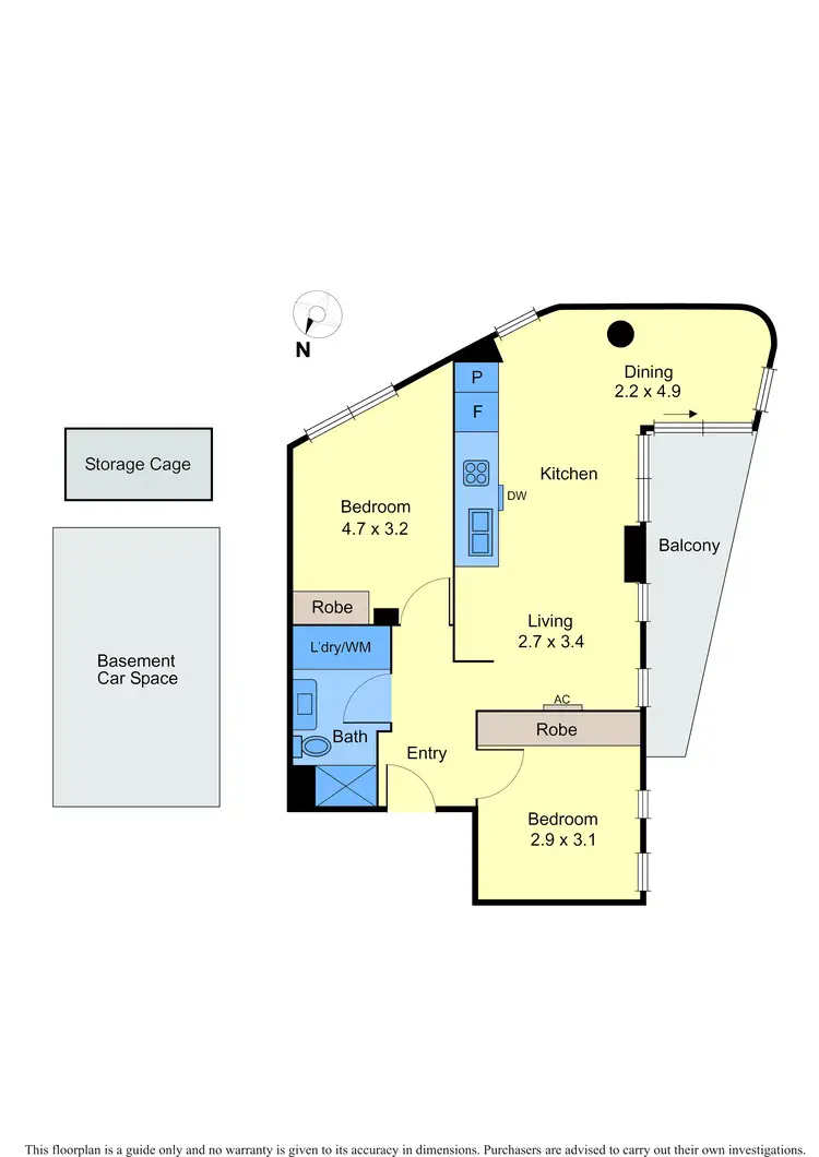 Floorplan of Homely apartment listing, 704/1A Launder Street, Hawthorn VIC 3122