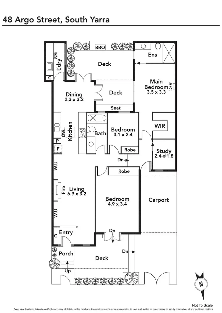 Floorplan of Homely house listing, 48 Argo Street, South Yarra VIC 3141