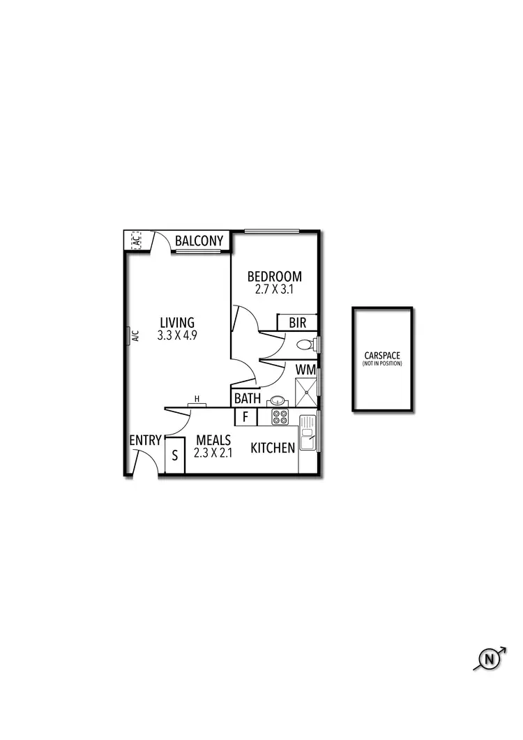 Floorplan of Homely apartment listing, 6/30 Park Drive, Parkville VIC 3052