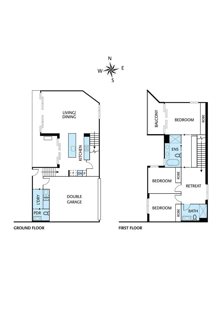 Floorplan of Homely townhouse listing, 3/17 Cedric Street, Ivanhoe East VIC 3079