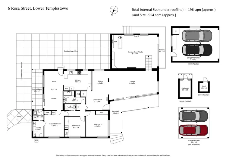 Floorplan of Homely house listing, 6 Rosa Street, Templestowe Lower VIC 3107