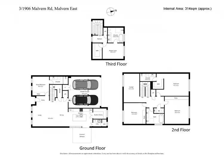 Floorplan of Homely townhouse listing, 3/1906 Malvern Road, Malvern East VIC 3145