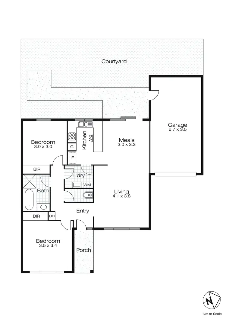 Floorplan of Homely unit listing, 7/120 Morgan Street, Sebastopol VIC 3356