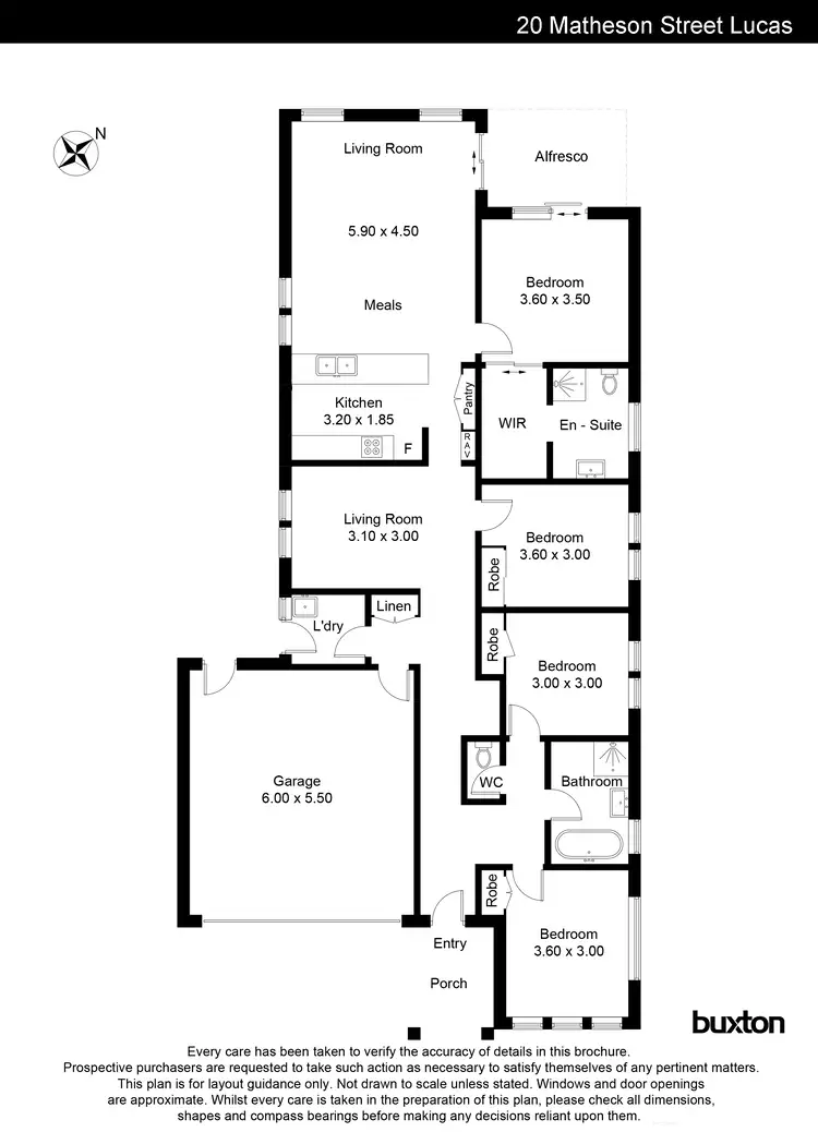 Floorplan of Homely house listing, 20 Matheson Street, Lucas VIC 3350
