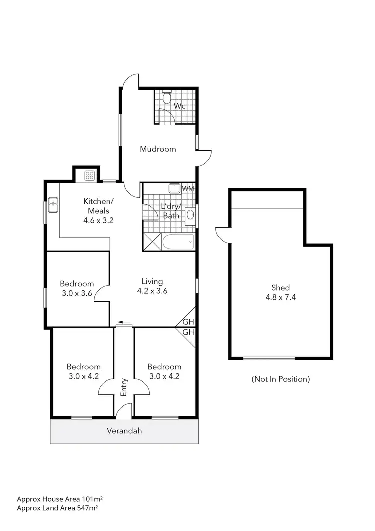 Floorplan of Homely house listing, 365A Humffray Street, Brown Hill VIC 3350