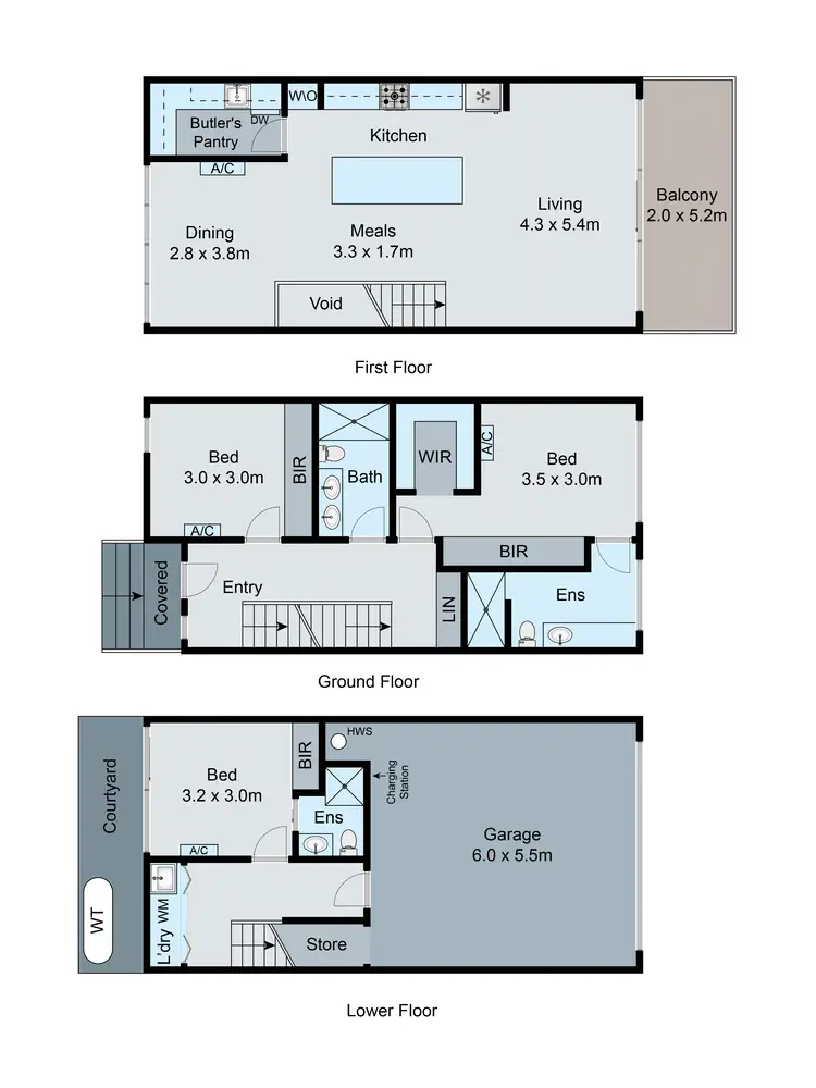 Floorplan of Homely townhouse listing, 3/11 Epsom Road, Mordialloc VIC 3195