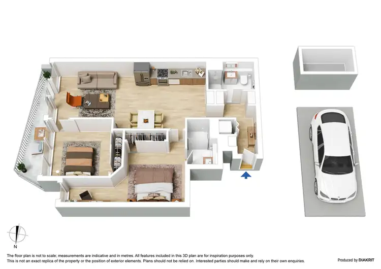Floorplan of Homely apartment listing, 2904/560 Lonsdale Street, Melbourne VIC 3000