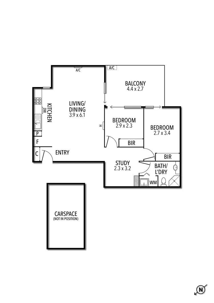 Floorplan of Homely apartment listing, 5/337 Sydney Road, Brunswick VIC 3056