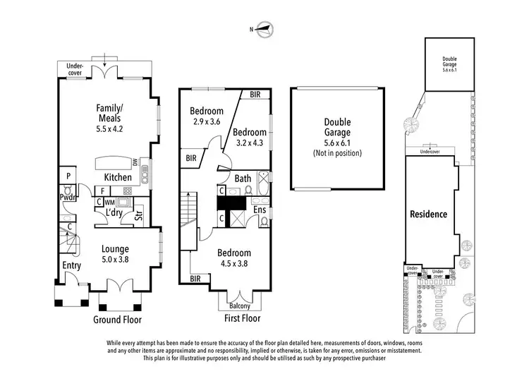 Floorplan of Homely townhouse listing, 18 Oriel Road, Ivanhoe VIC 3079