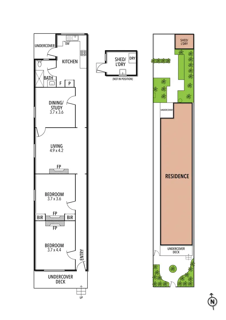Floorplan of Homely house listing, 47 Waltham Street, Flemington VIC 3031