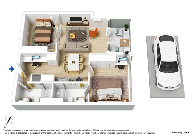 Floorplan of Homely apartment listing, 4510/639 Lonsdale Street, Melbourne VIC 3000
